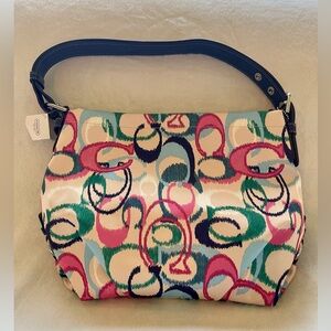 Coach NWT Multi Color Shoulder Bag Purse